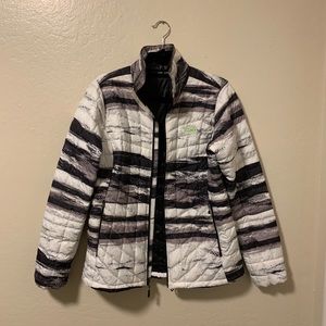 The North Face pattern down jacket, medium